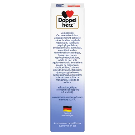 Illustration of the product packaging Doppelherz aktiv Osseovit side view right